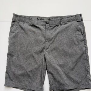 Hogan Charcoal Flat Front Men's Shorts